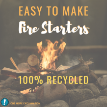 Easy DIY Make 100% recycled fire starters