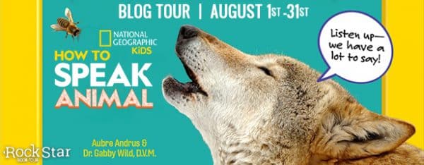 book blog tour banner schedule for how to speak animal