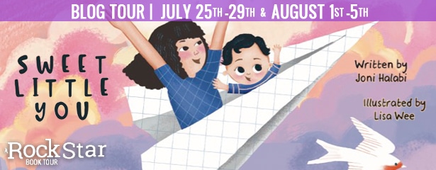 blog tour banner for sweet little you