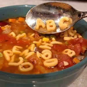 Alphabet soup recipe