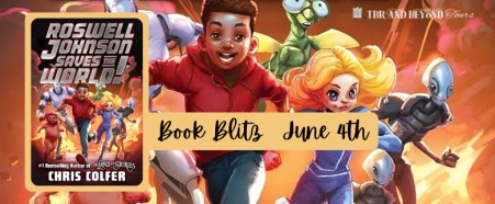Roswell Johnson Saves the World book tour header